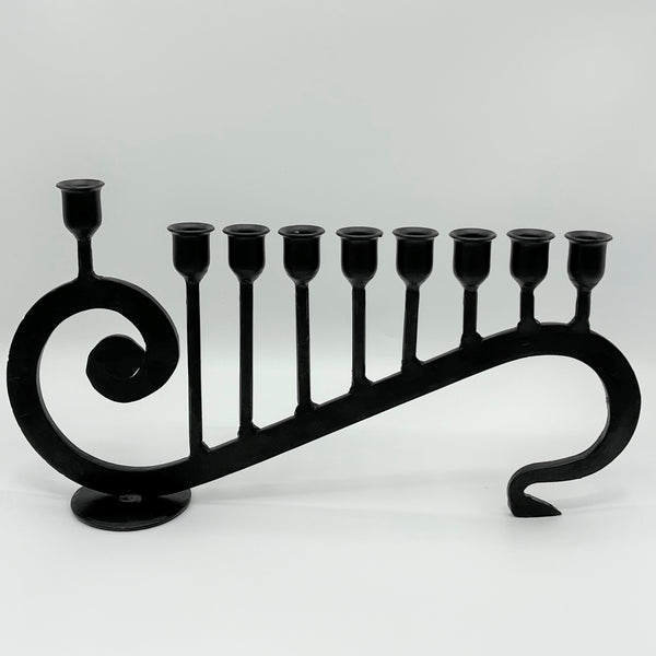 9 Candle Handmade Iron Chanukah Menorah  