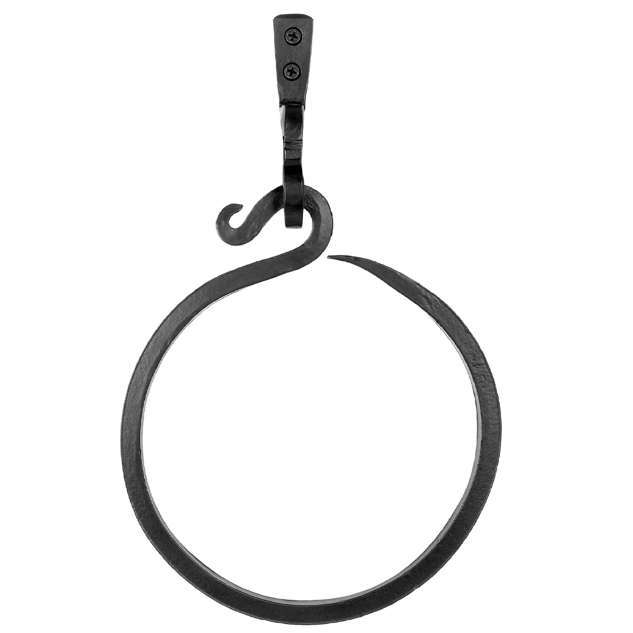 Handmade Wrought Iron Towel Ring Holder