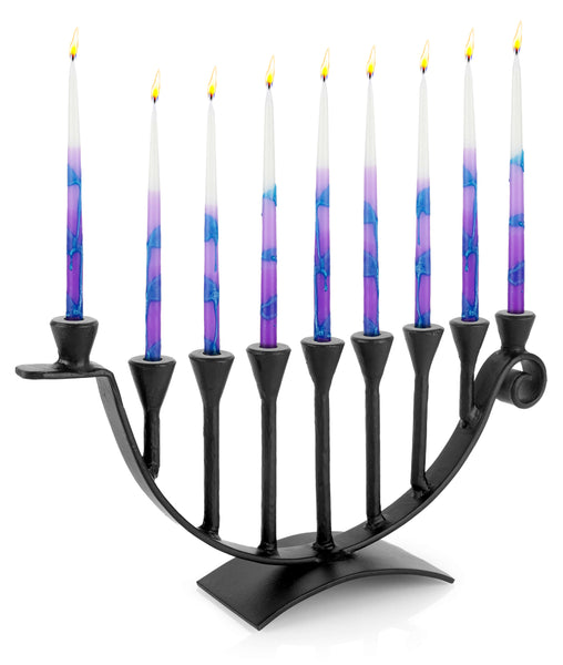 9 Candle Handmade Iron Chanukah Menorah