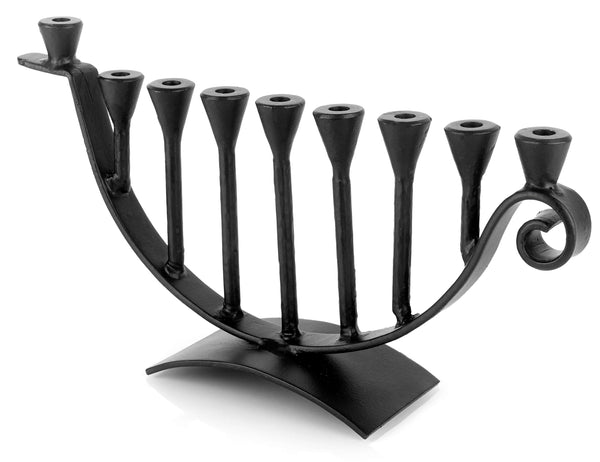 9 Candle Handmade Iron Chanukah Menorah