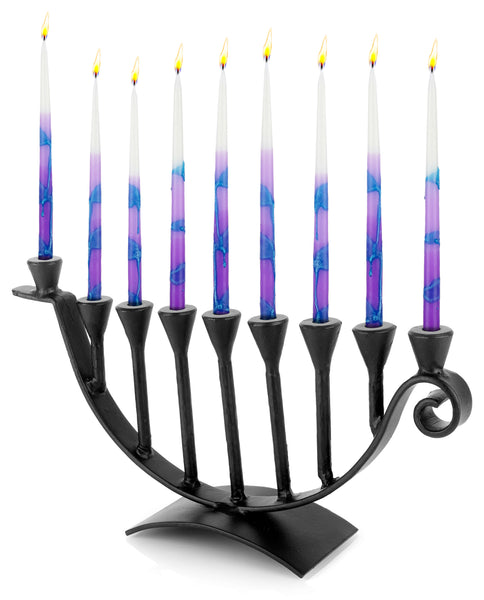 9 Candle Handmade Iron Chanukah Menorah