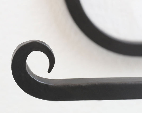 Wrought Iron Wave Design Toilet Paper Holder  